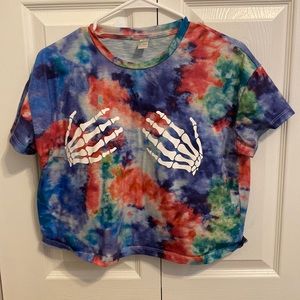 tie dye crop top